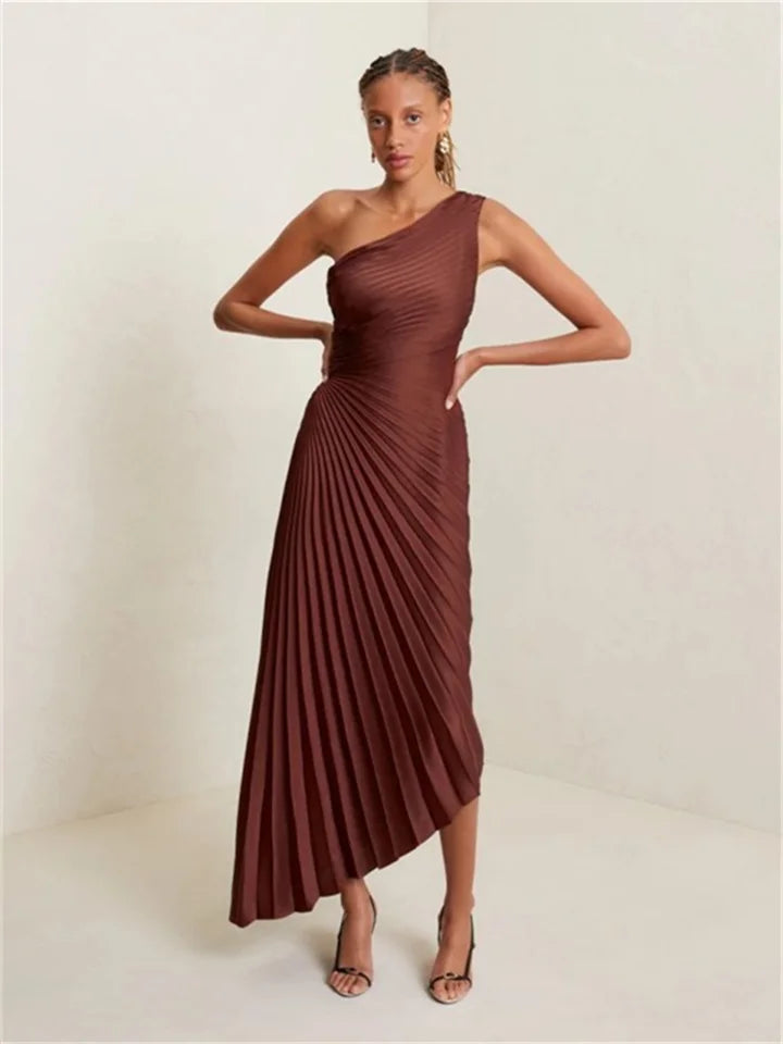 MNG inspired one shoulder dress