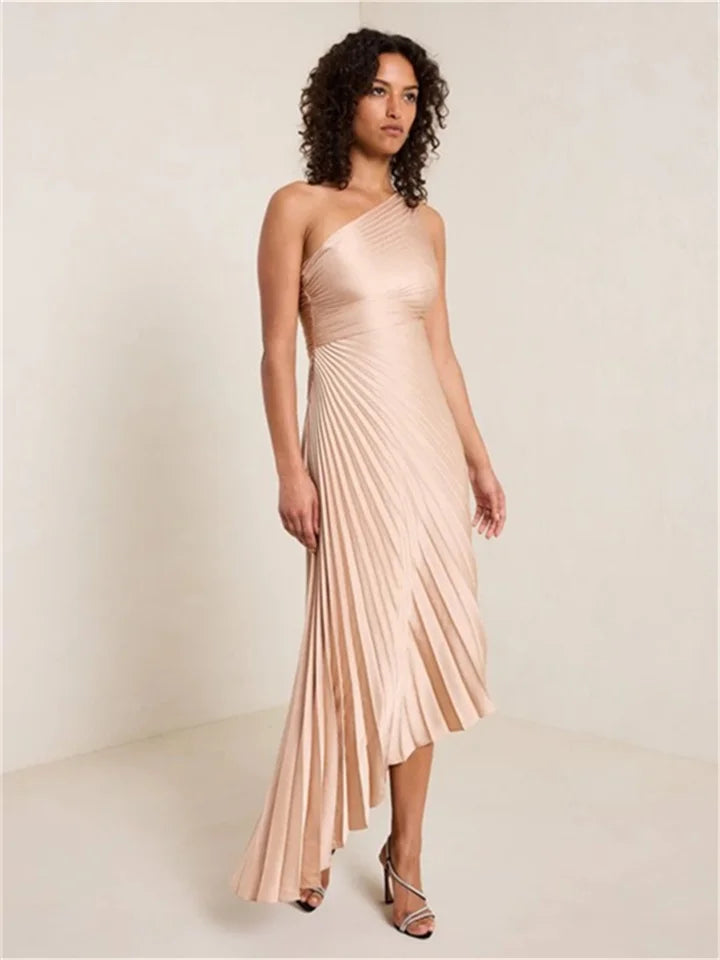 MNG inspired one shoulder dress