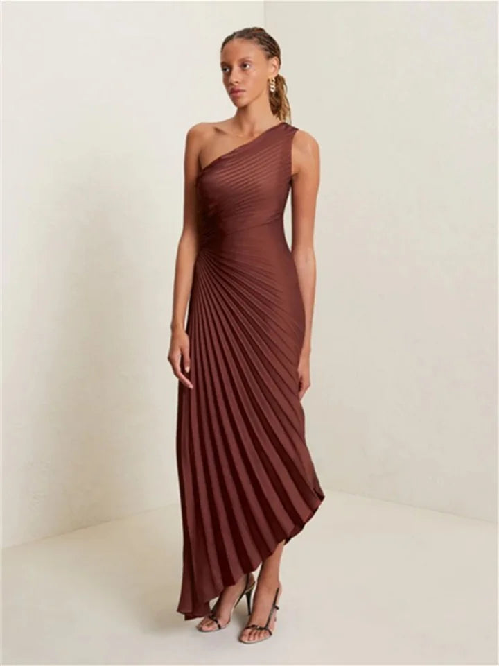 MNG inspired one shoulder dress