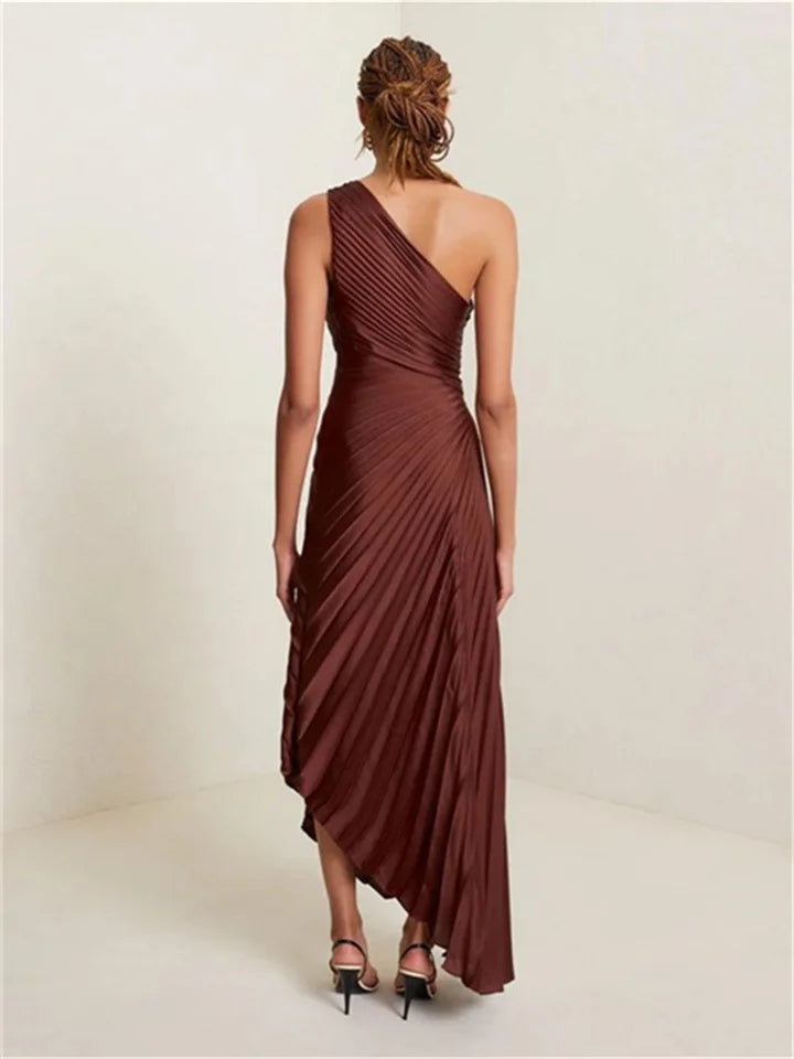 MNG inspired one shoulder dress