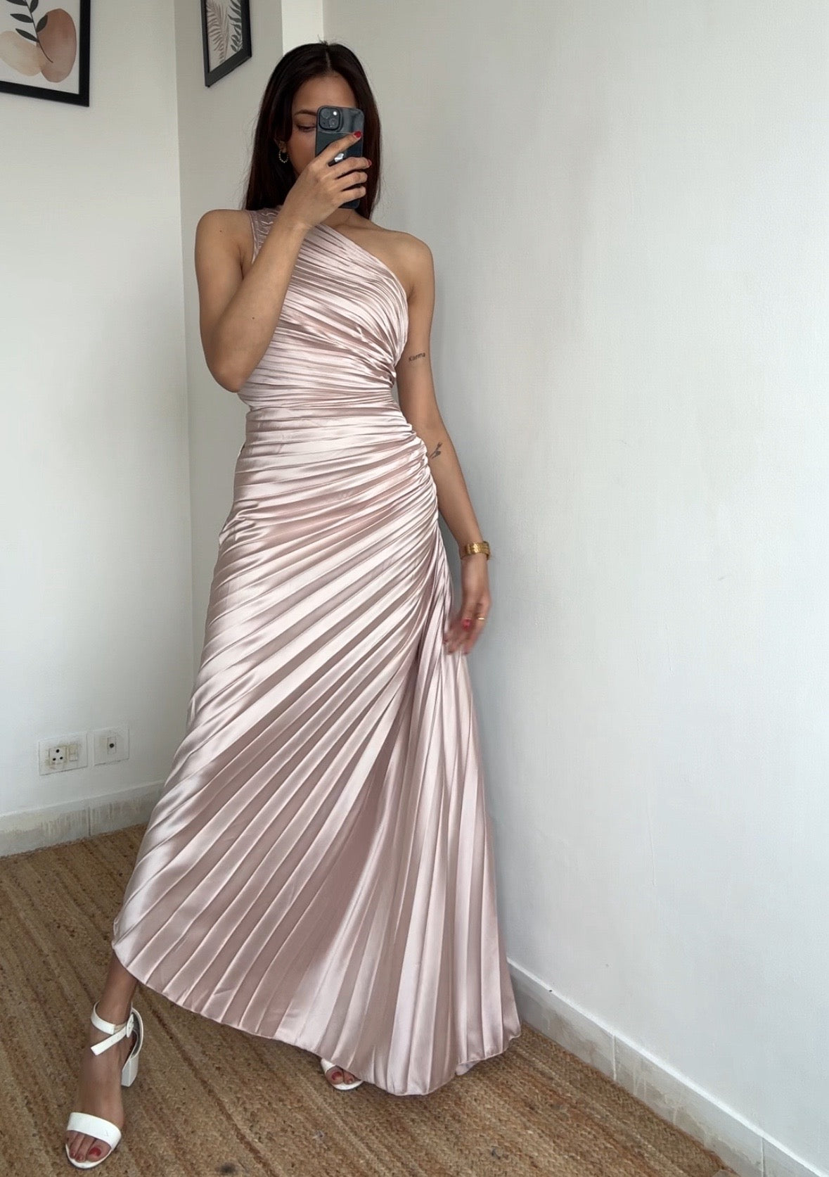 MNG inspired one shoulder dress