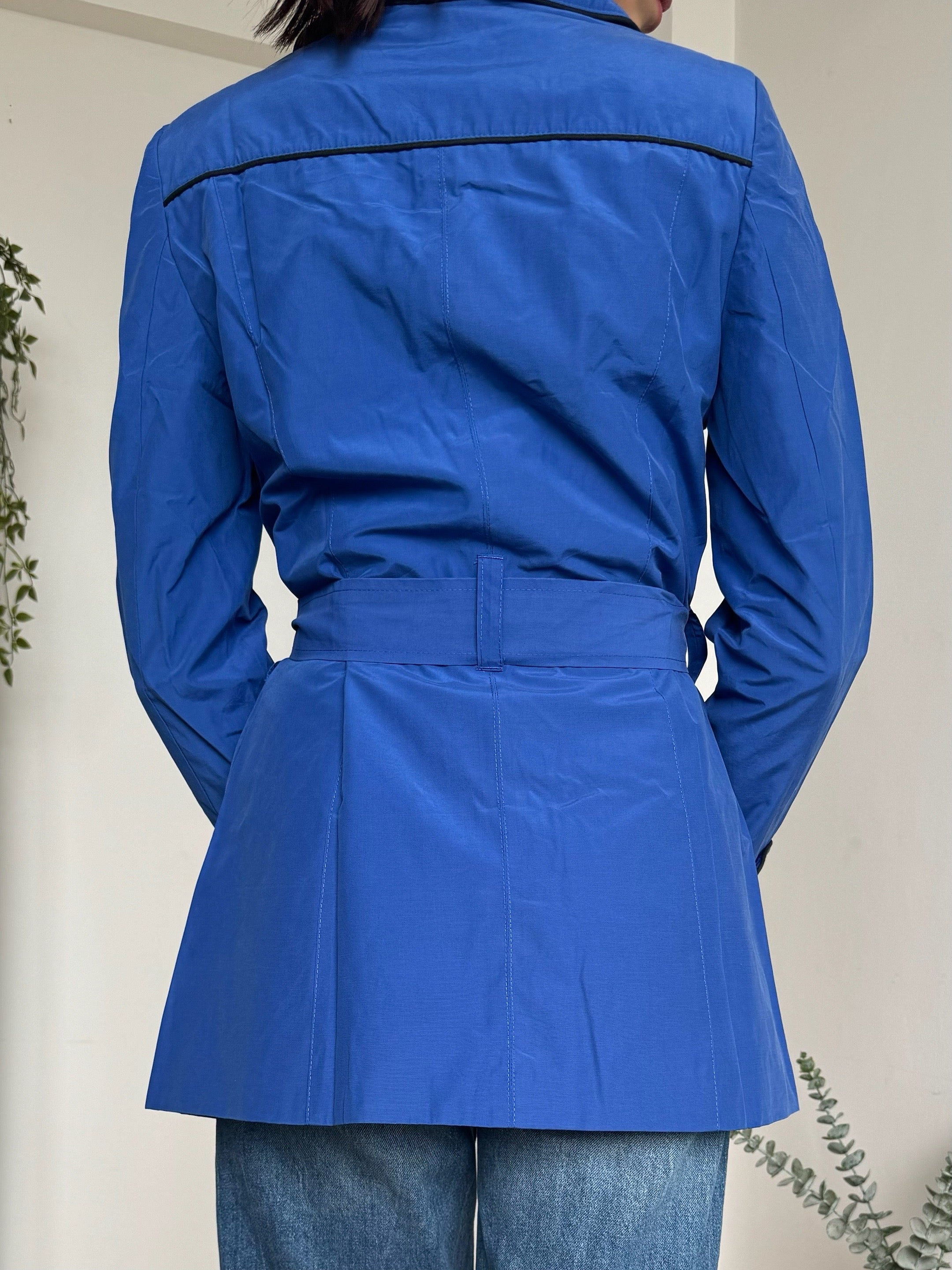 Royal Blue  Short Trench Coat - P