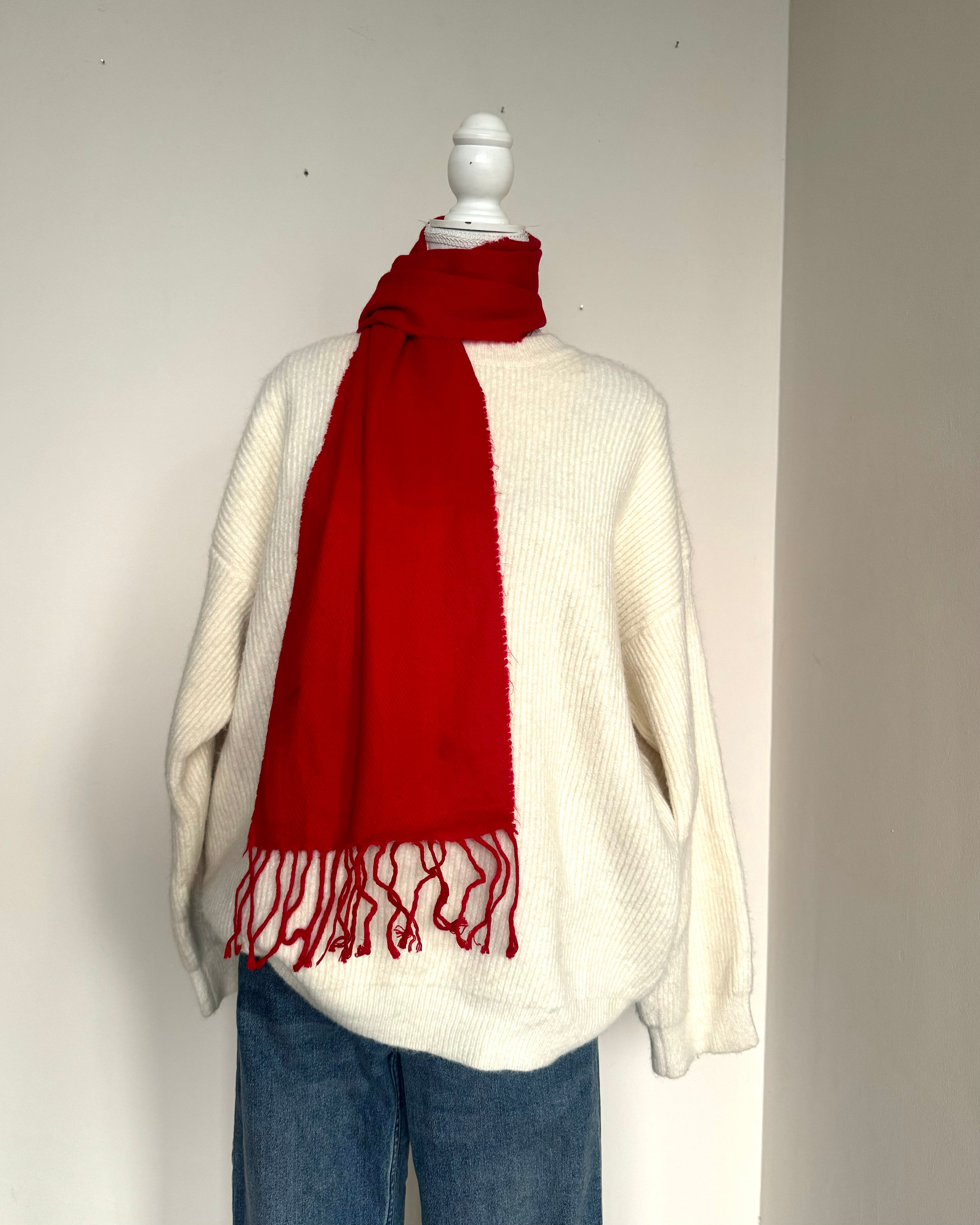 Red Cozy Scarf MII - 12