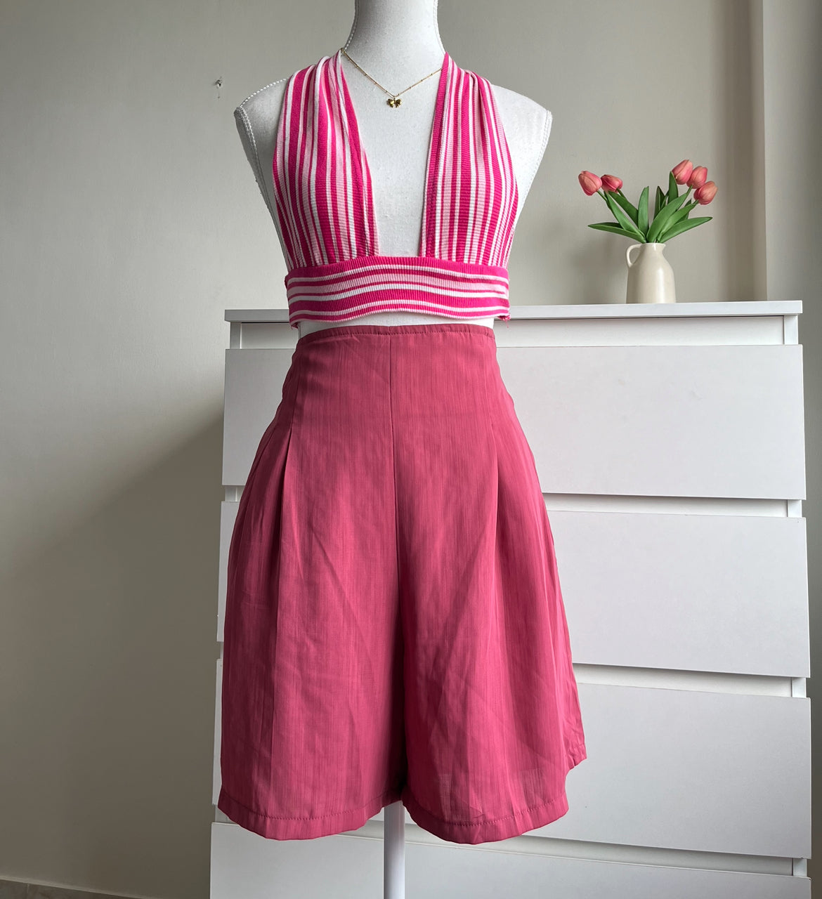 Pink Bermuda Shorts - 32/34