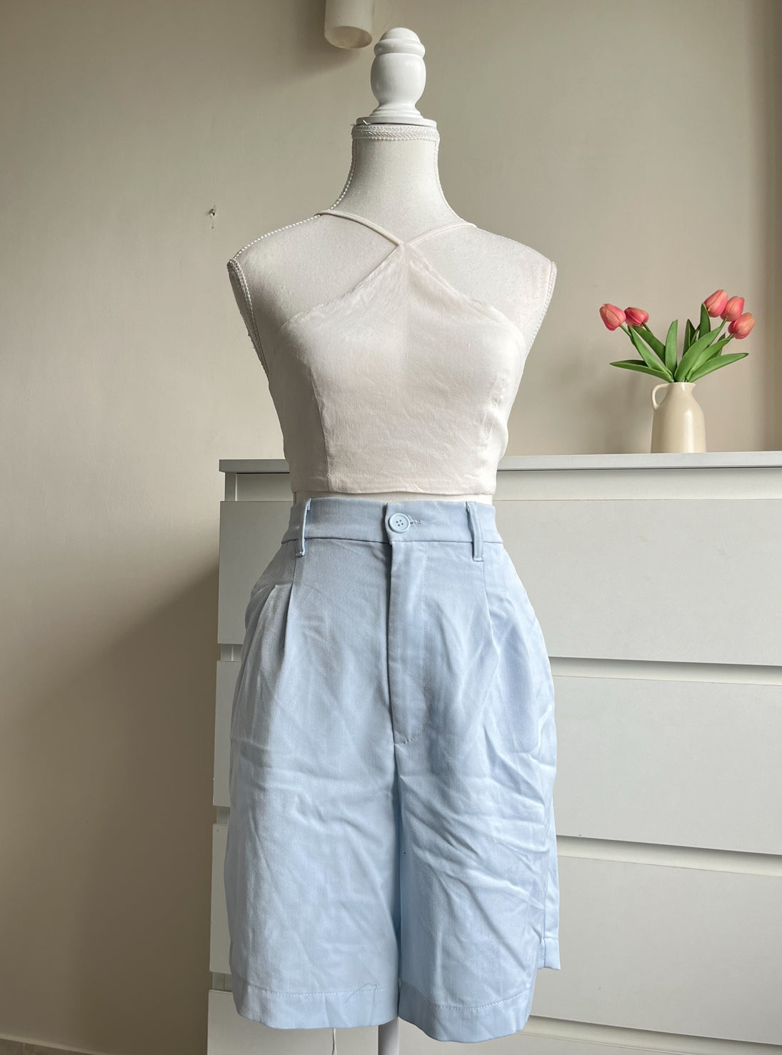 Baby Blue Bermuda Shorts - 30