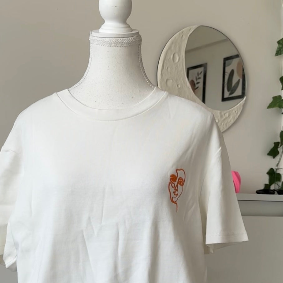 Off-White Embroidered T-Shirt - Unisex