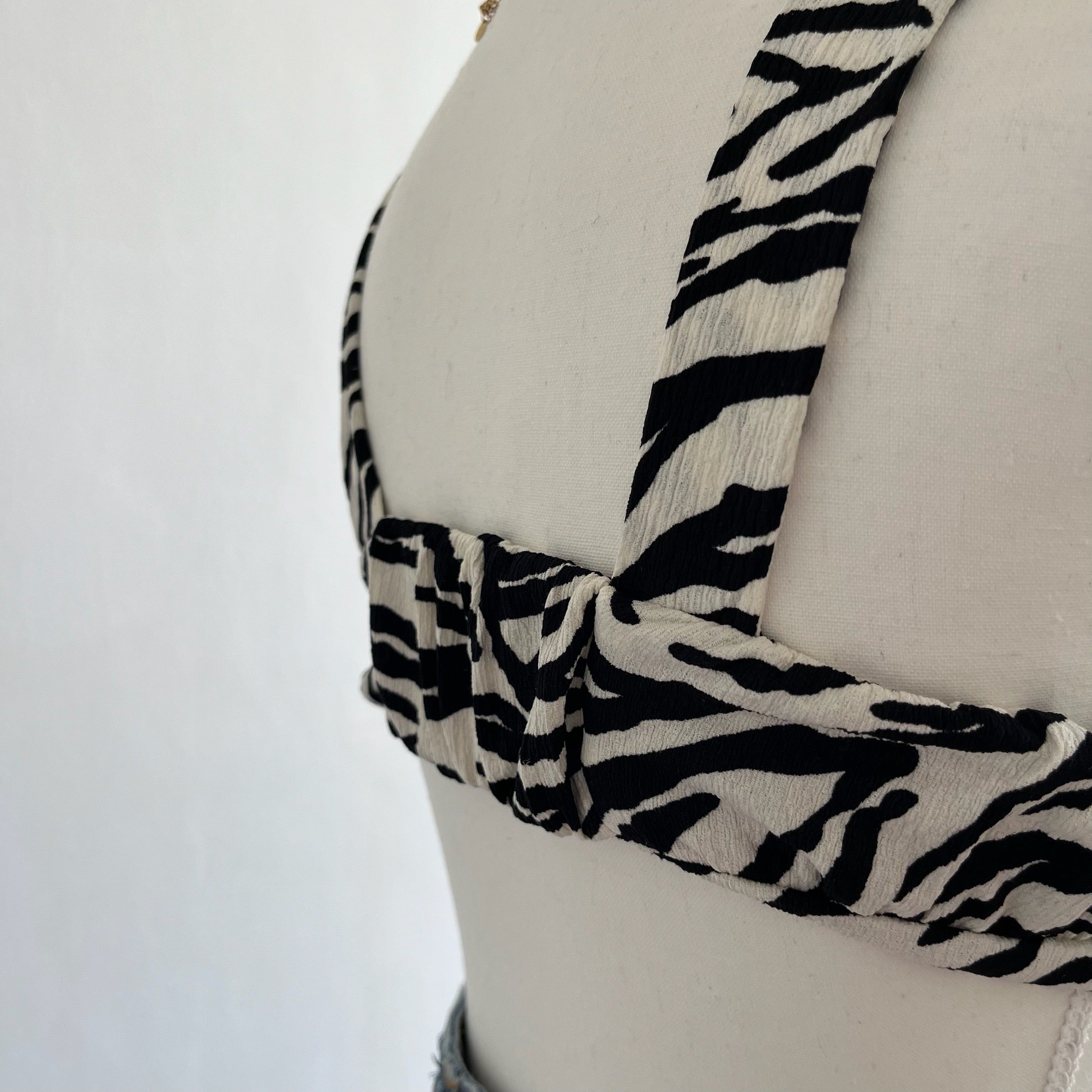 Zebra Print Crop Top