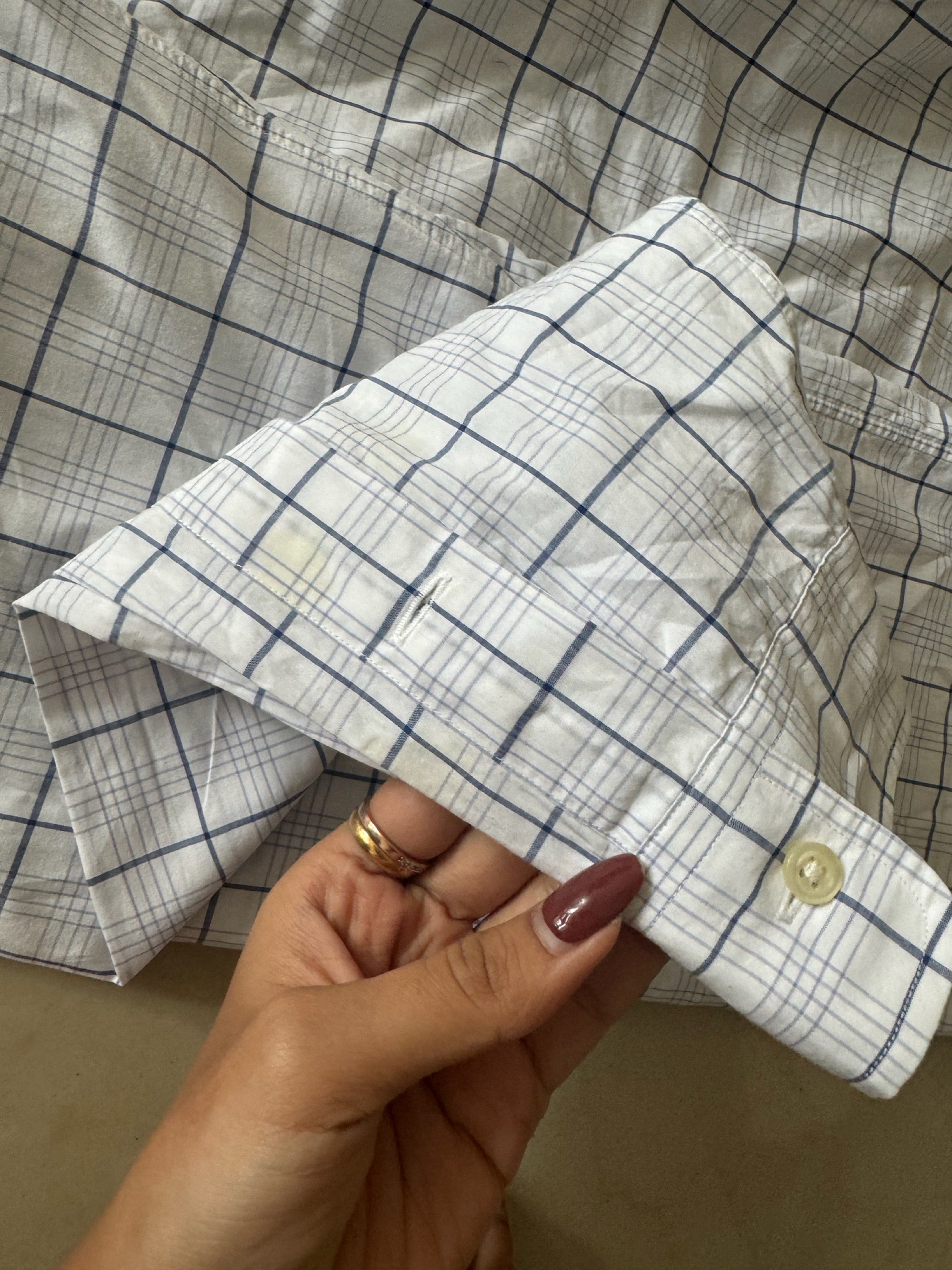 White Checkered Unisex Shirt - Polo Ralph Lauren