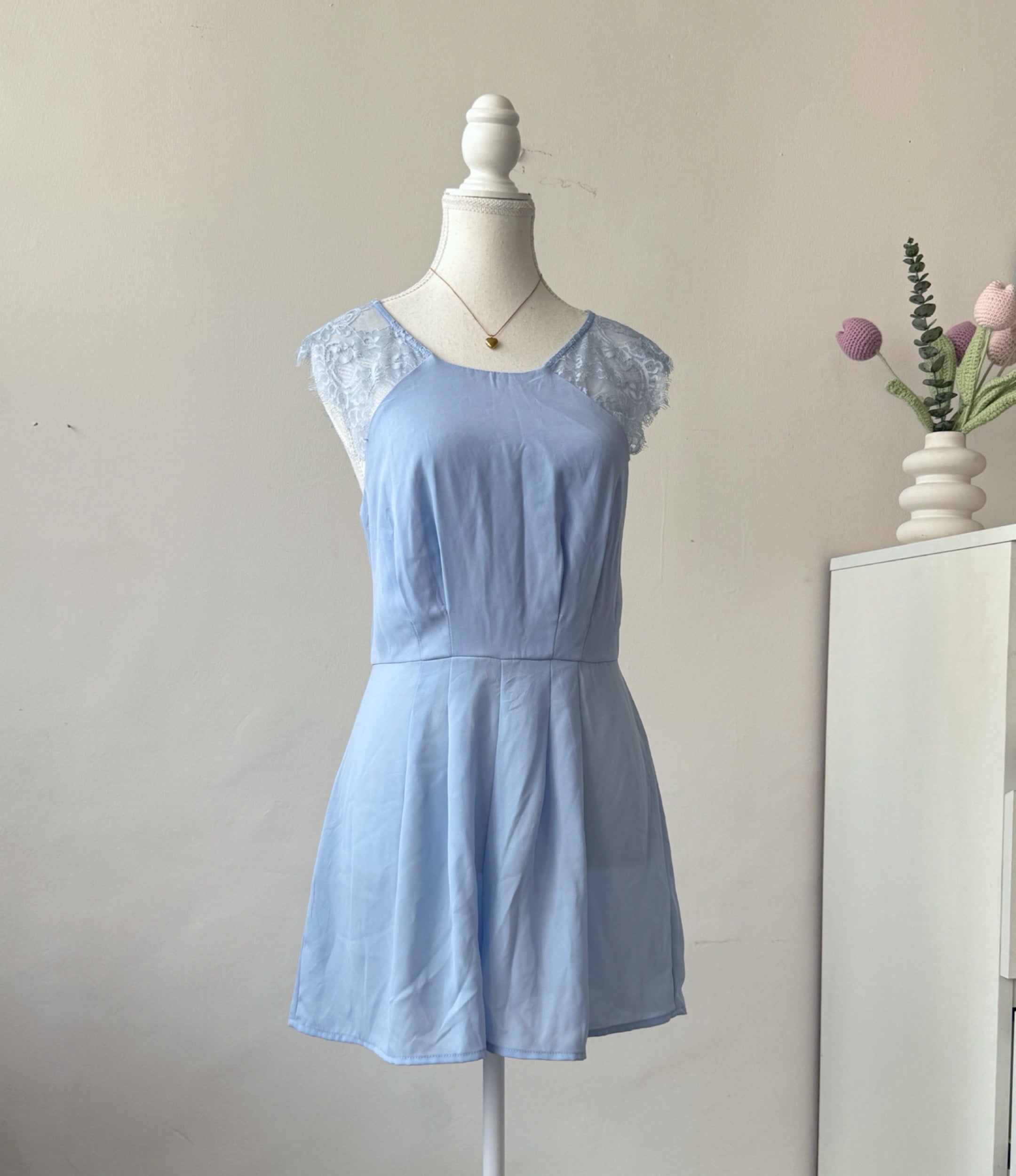 Baby Blue Romper Dress