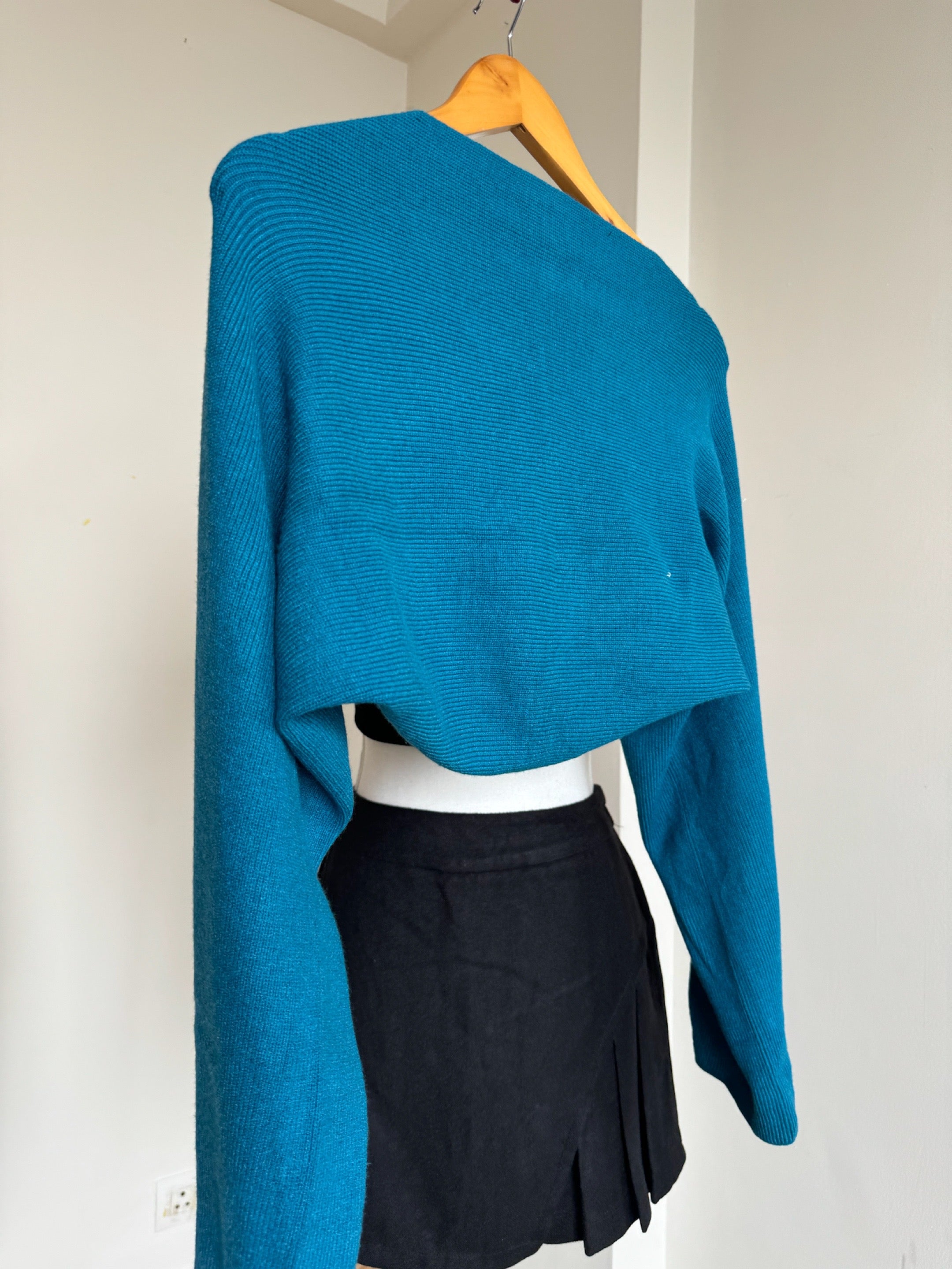 Peacock Blue Bolero Shrug