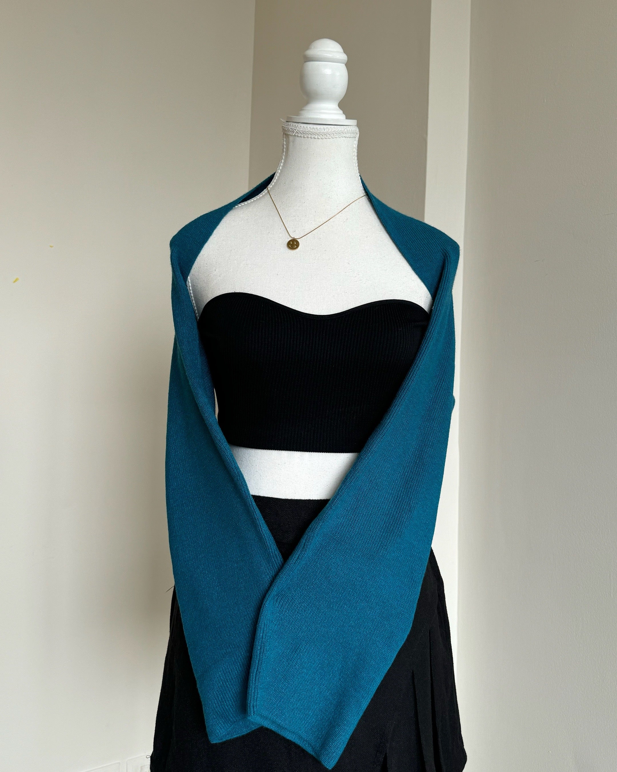 Peacock Blue Bolero Shrug