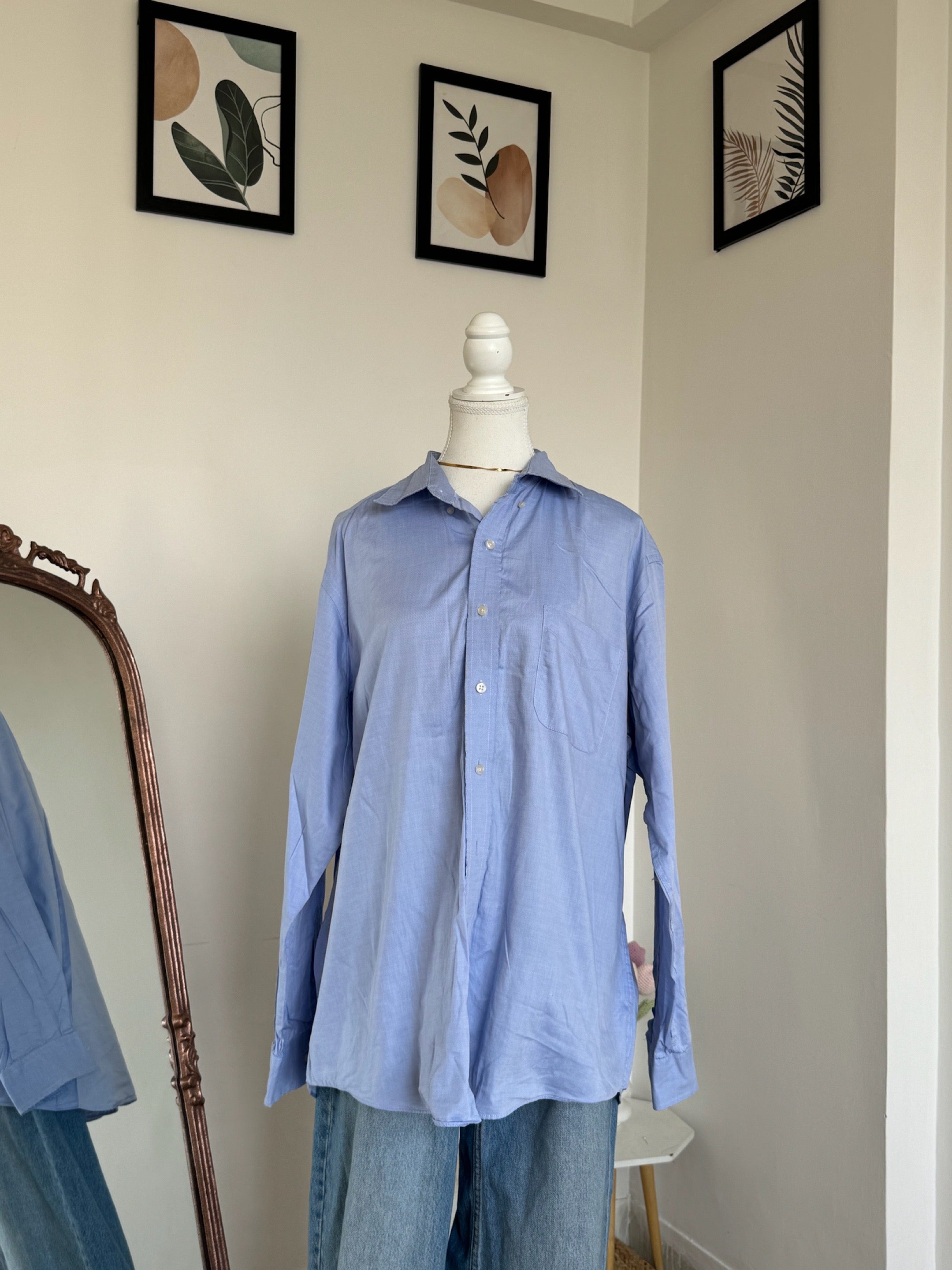 Solid Powder Blue Shirt -  CR