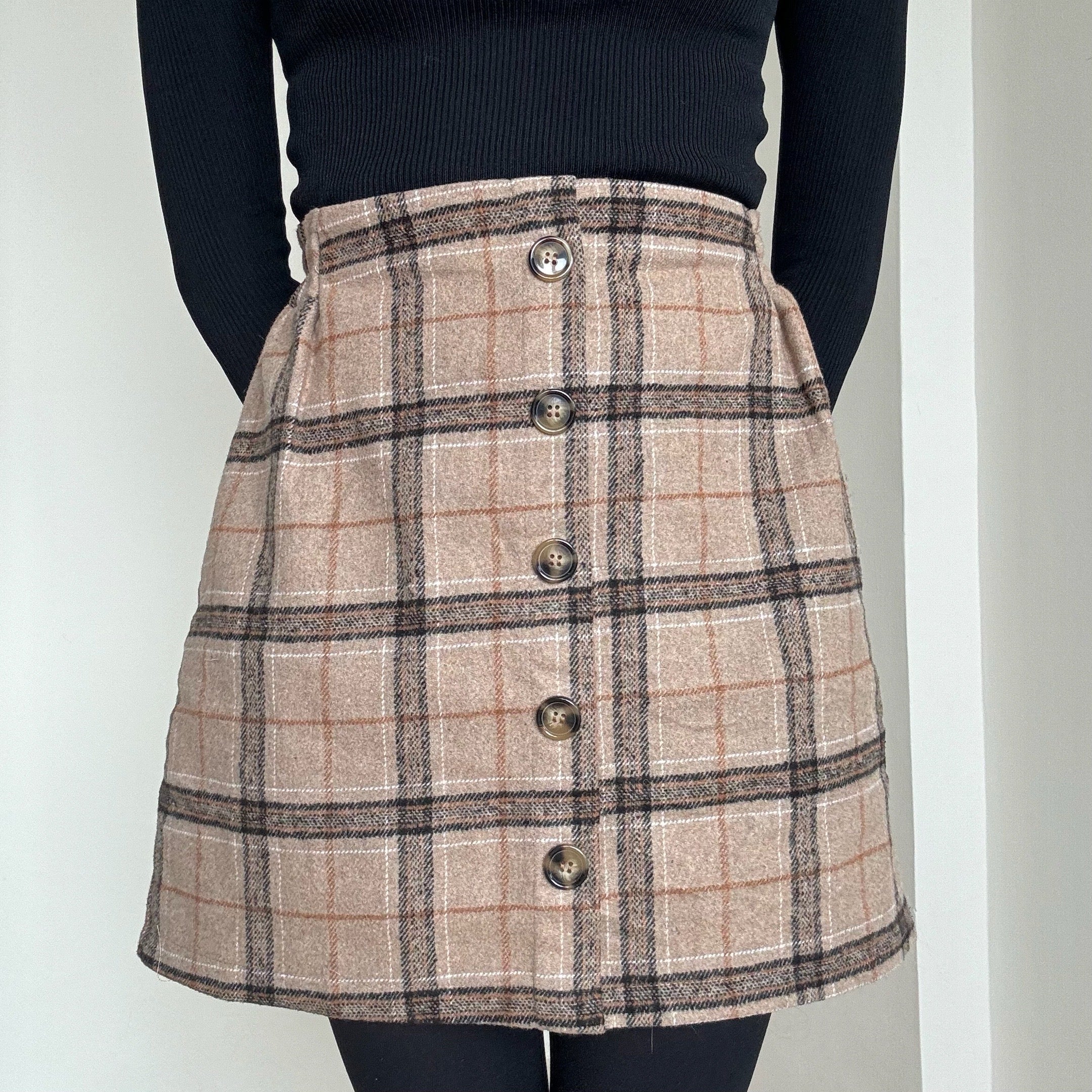 Brown Plaid Skirt 03 - 24/28