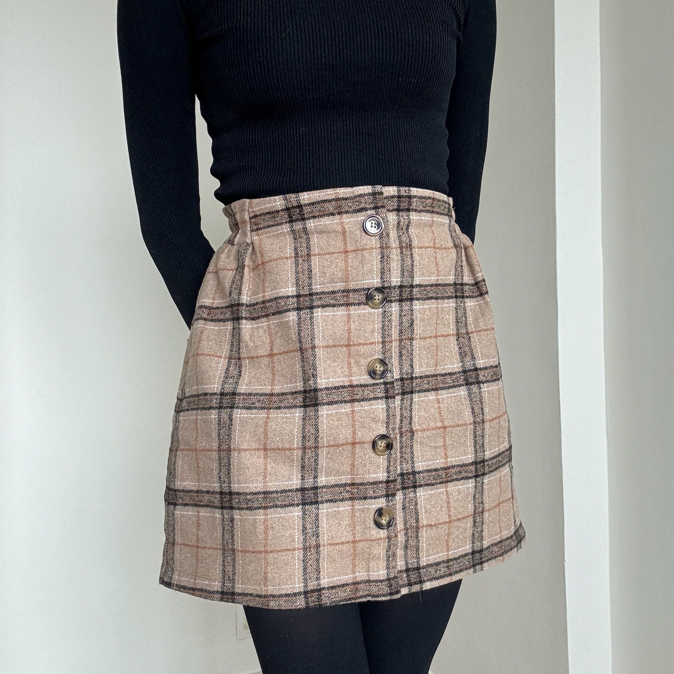 Brown Plaid Skirt 03 - 24/28