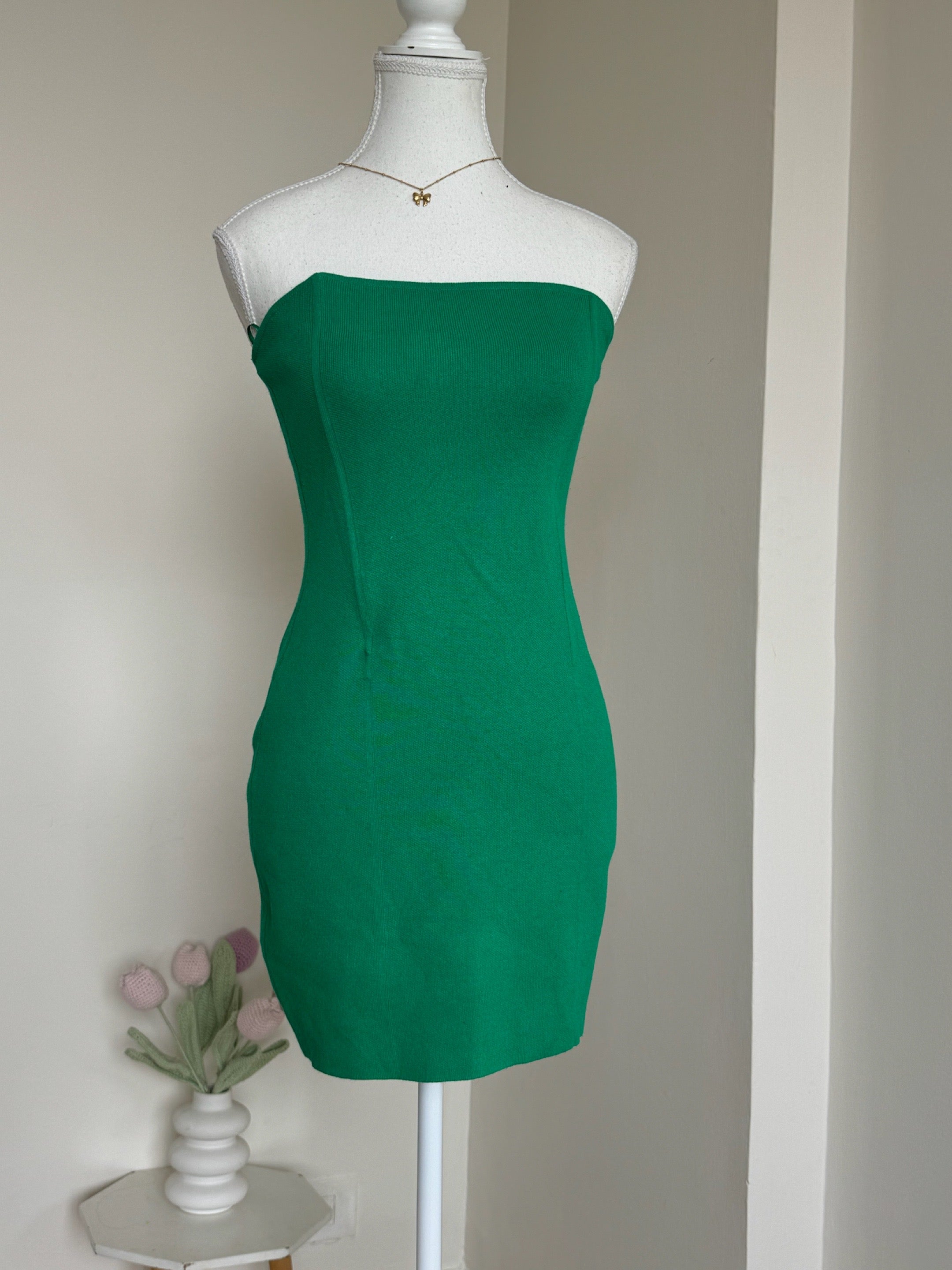 Green  Tube Bodycon Dress