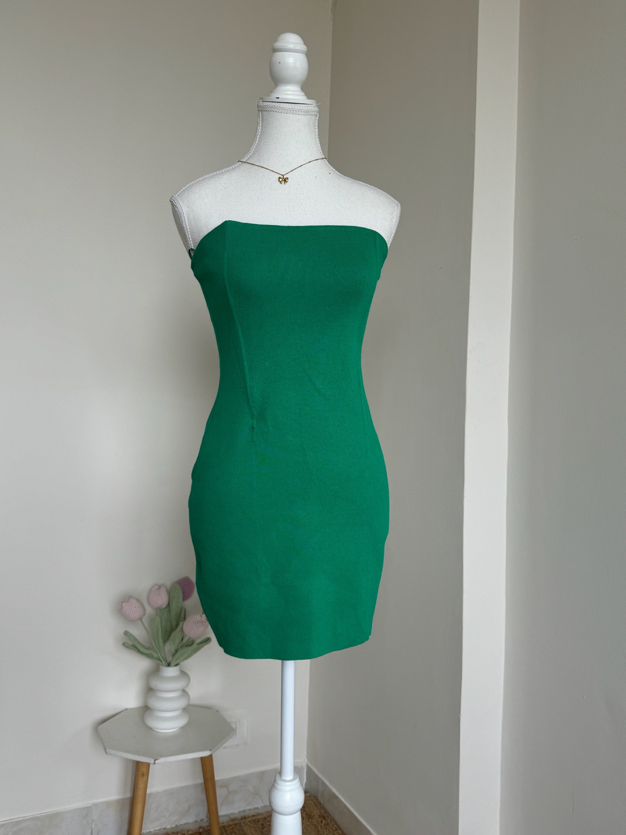 Green  Tube Bodycon Dress