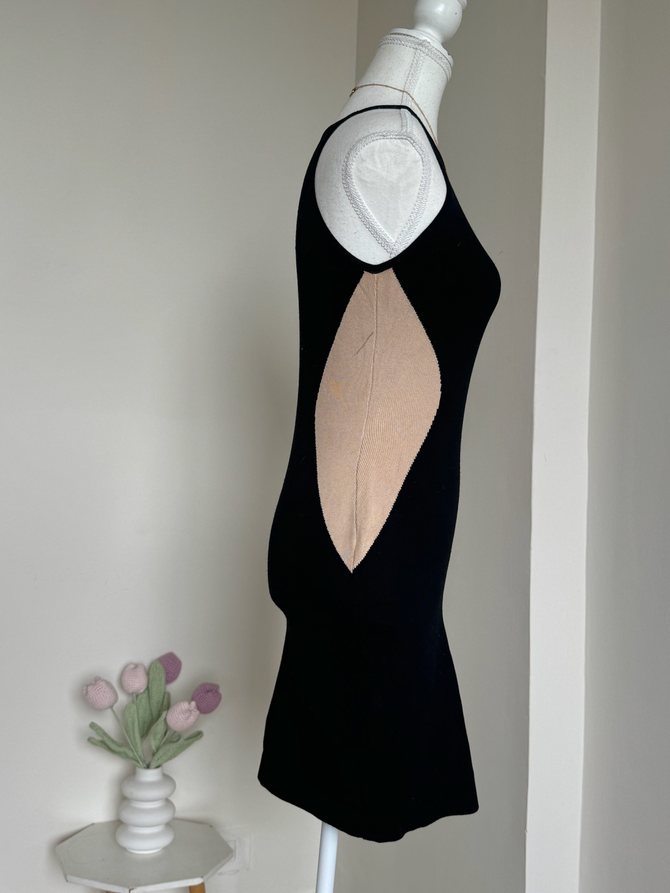 Black Halter Bodycon Dress