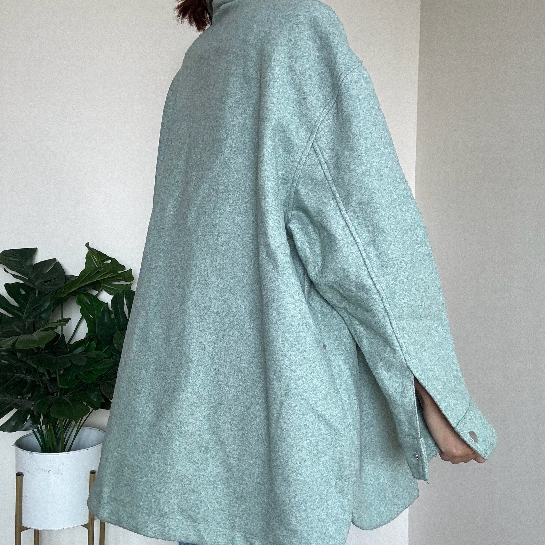 Mint Green Woollen Jacket - Primark (Heavy)