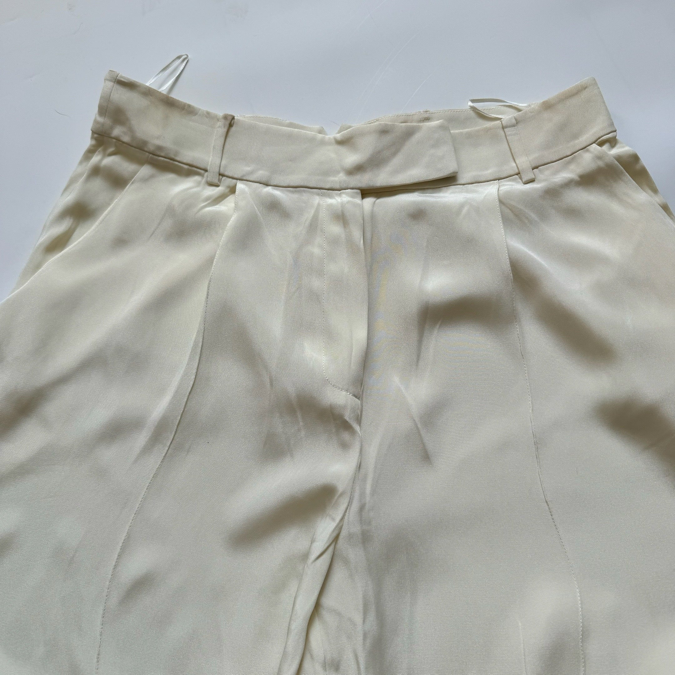 White Wide Pants LS - 32