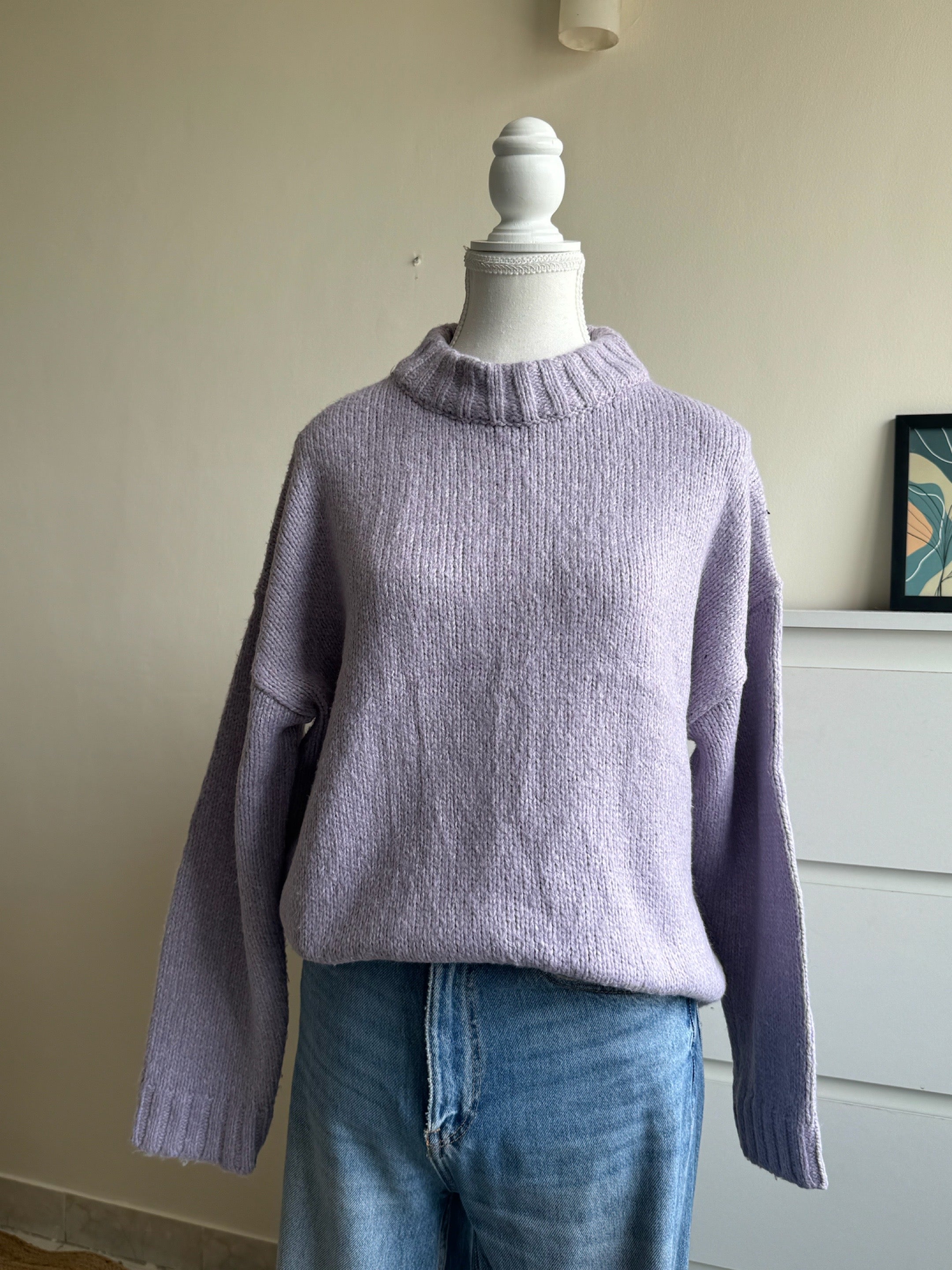 Lavender Crewneck Sweater