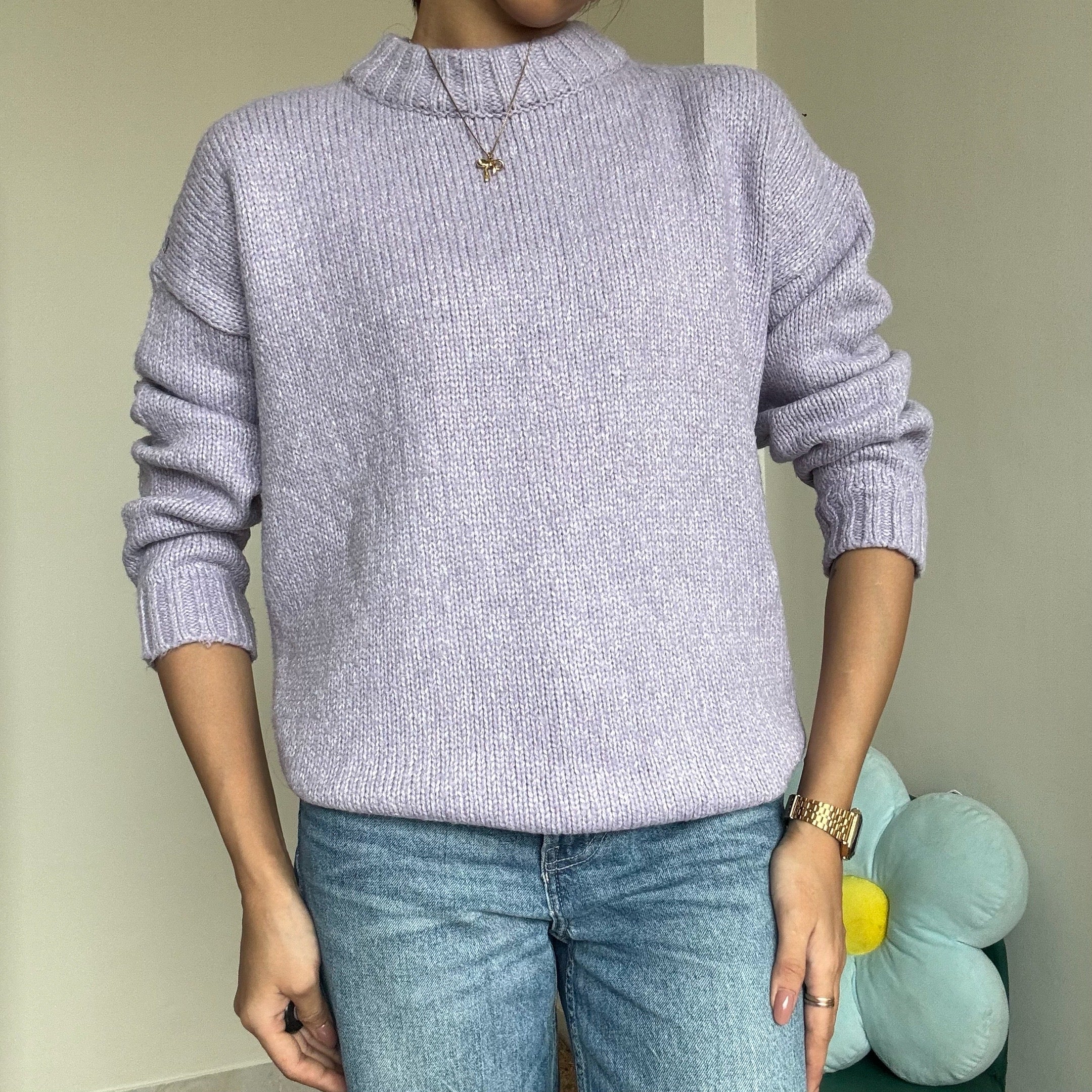 Lavender Crewneck Sweater