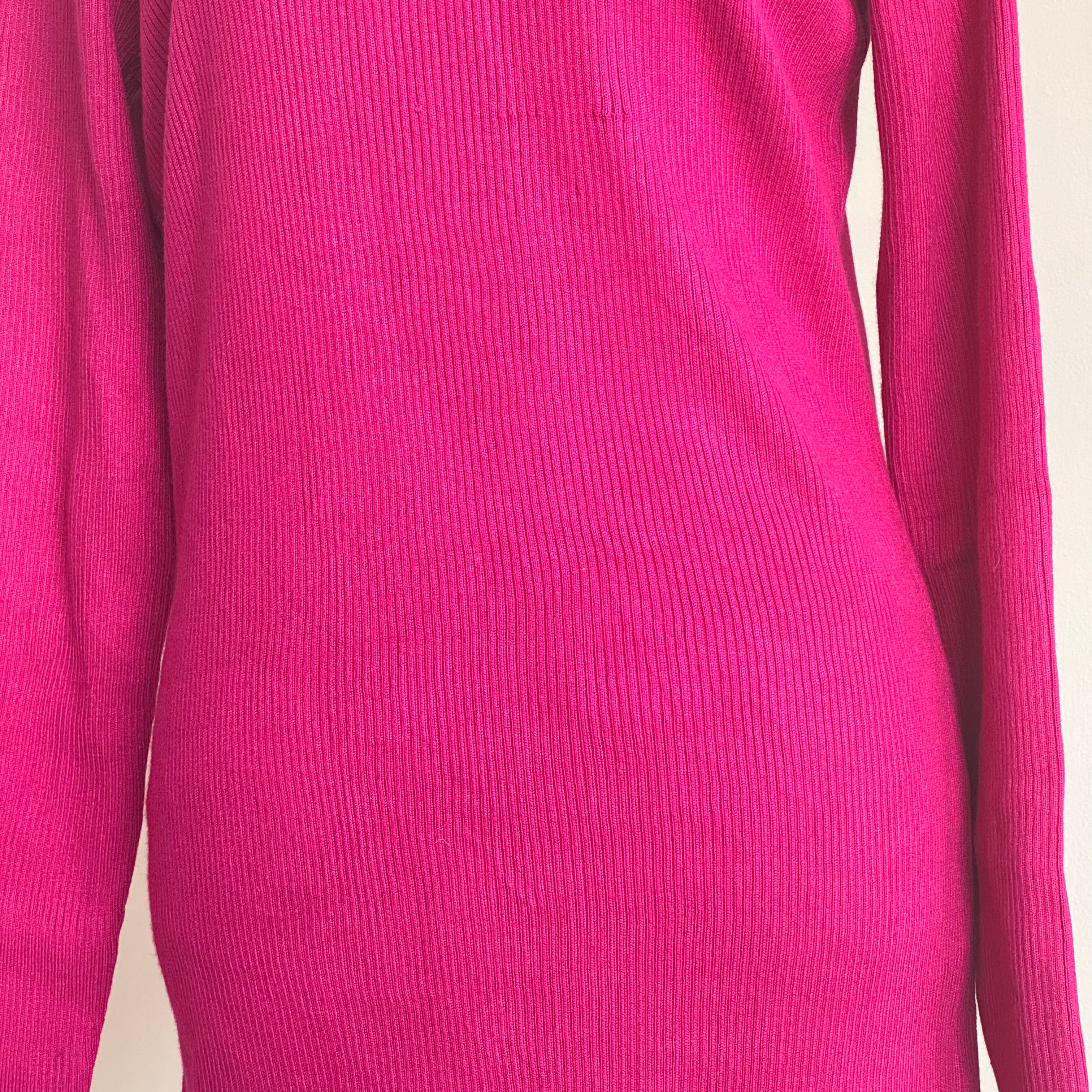 Hot Pink Woollen Dress