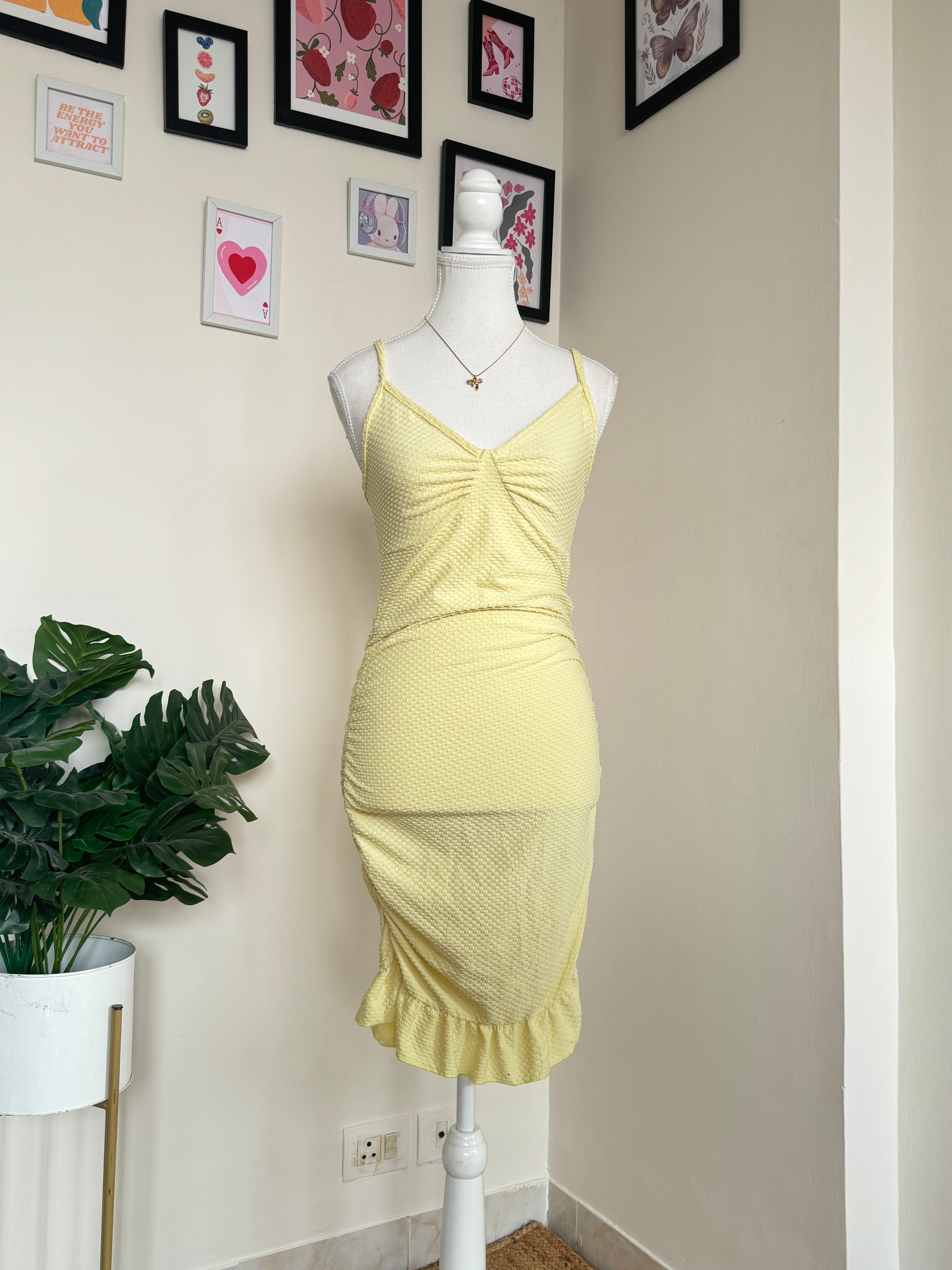 Butter Yellow Dress