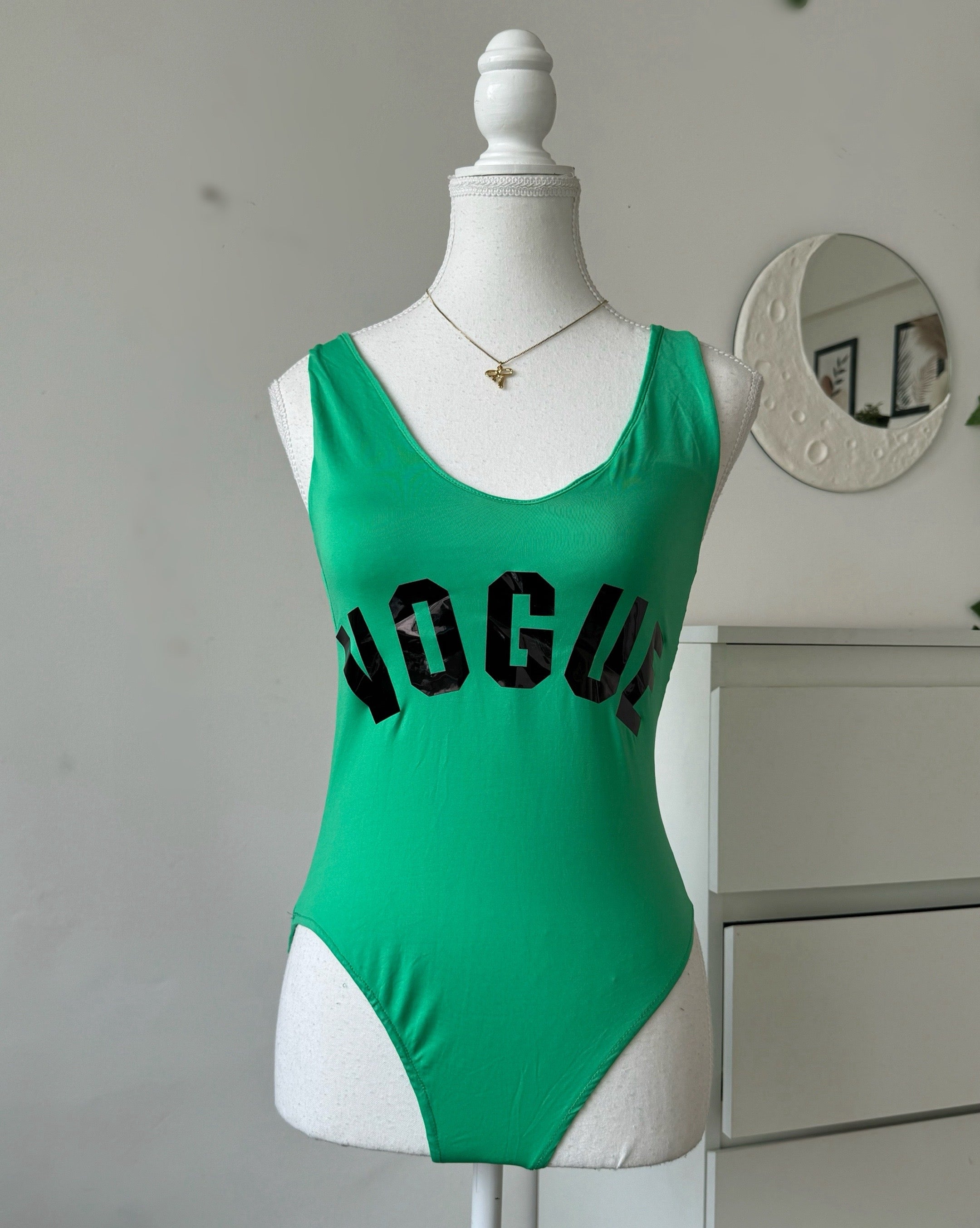 vogue Green Bodysuit