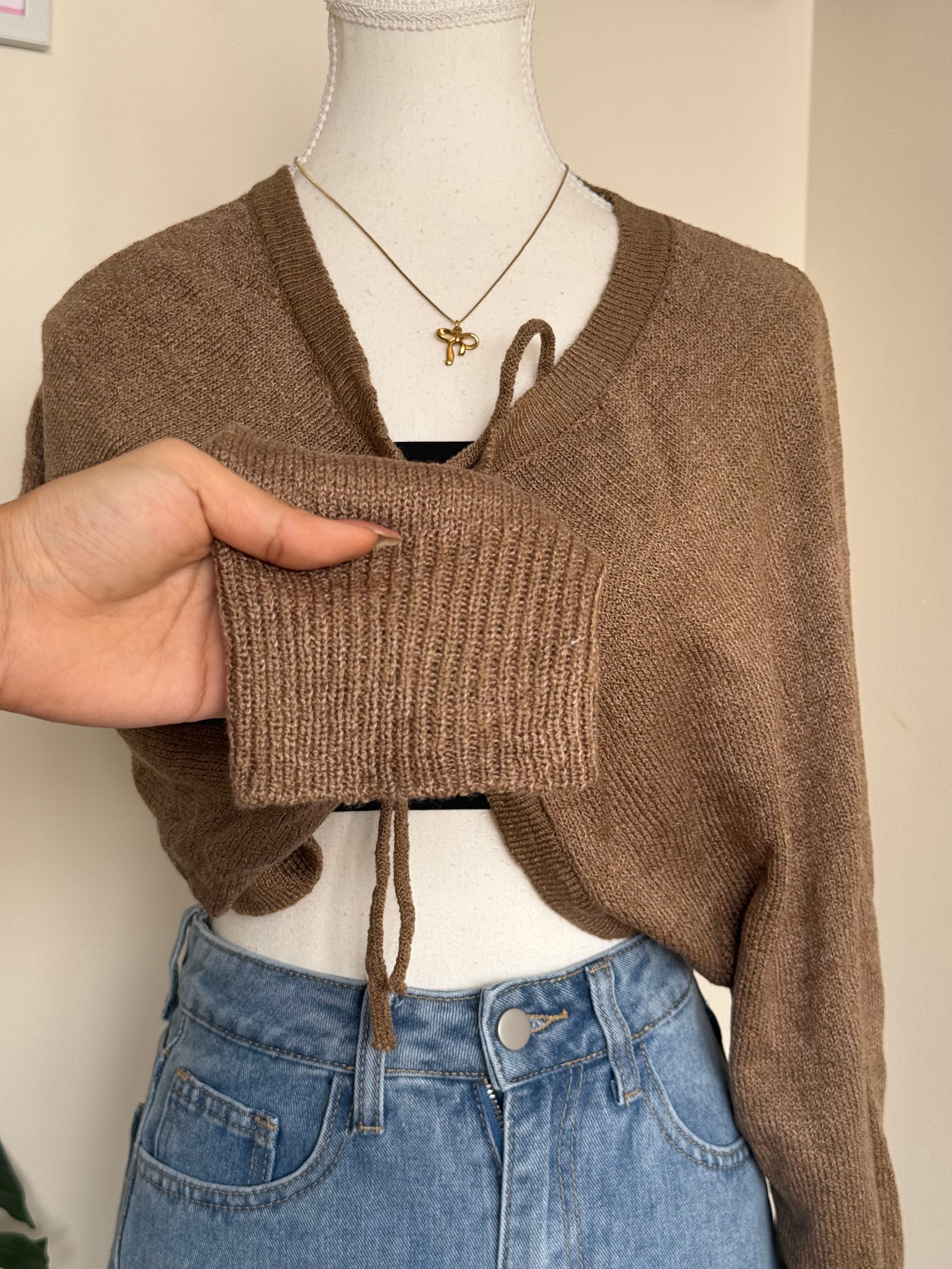 Brown Bolero Shrug