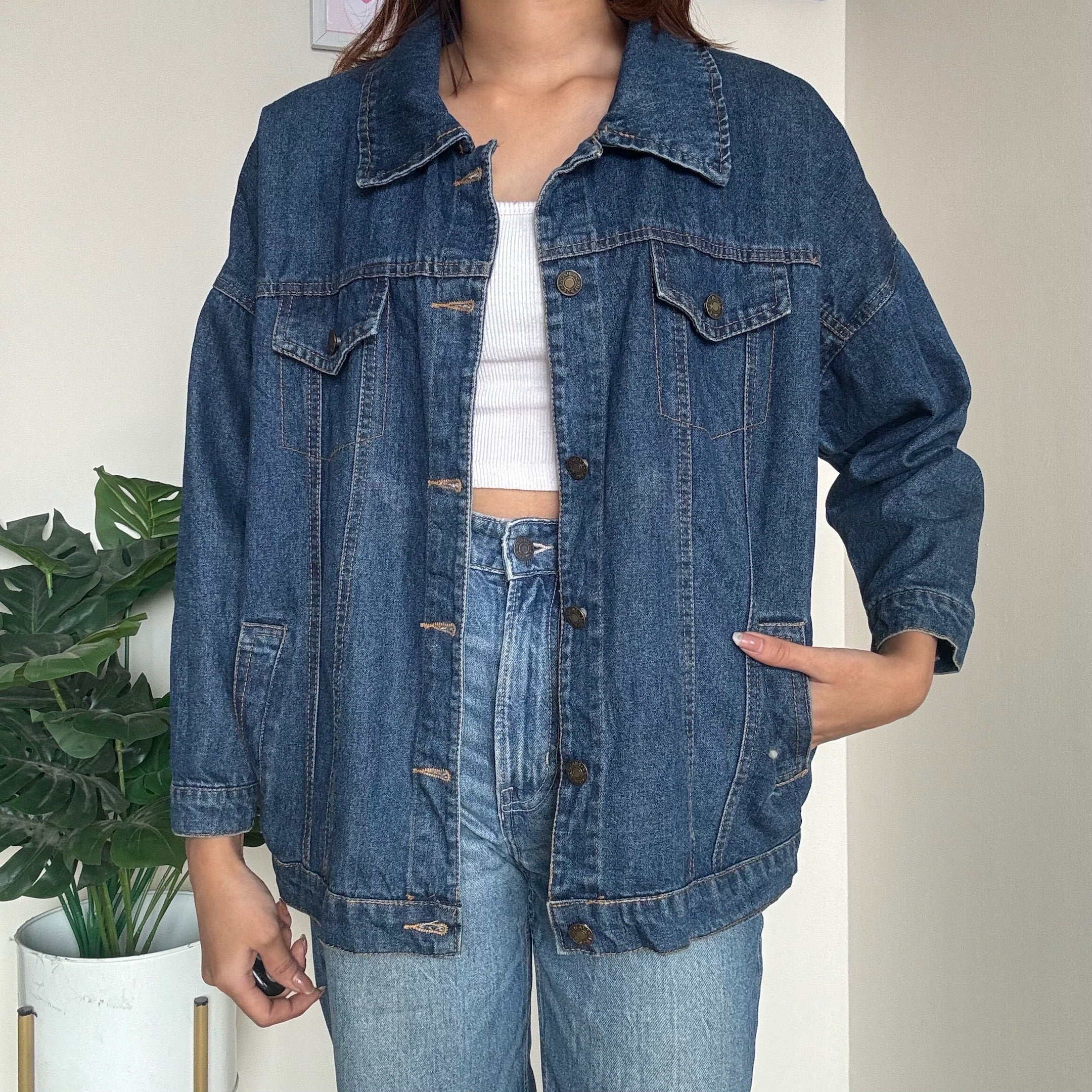 Medium Wash Denim Jacket - 12