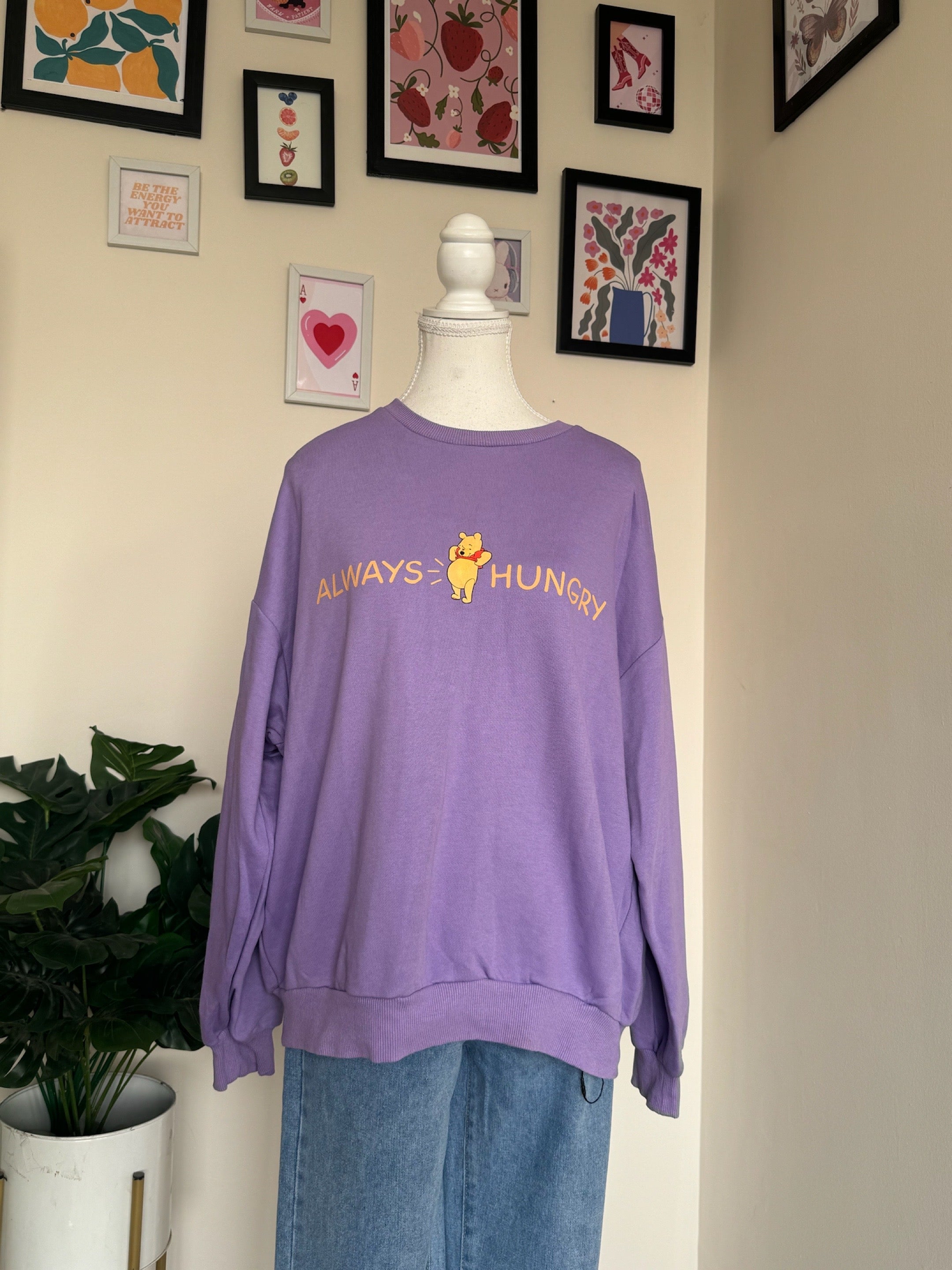 Lavender Pooh Sweatshirt