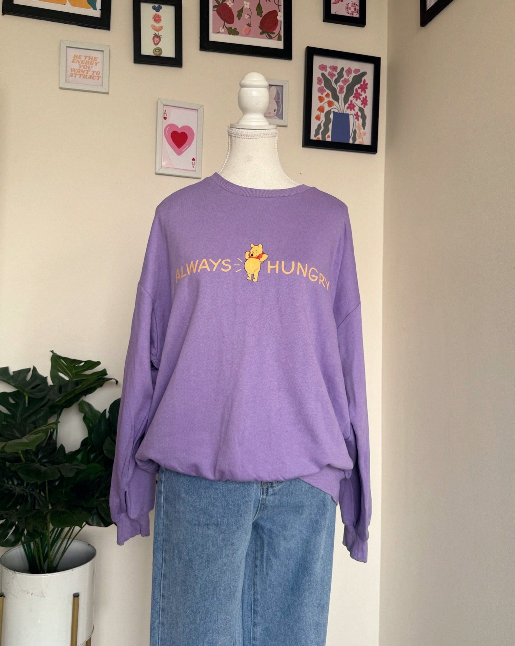 Lavender Pooh Sweatshirt