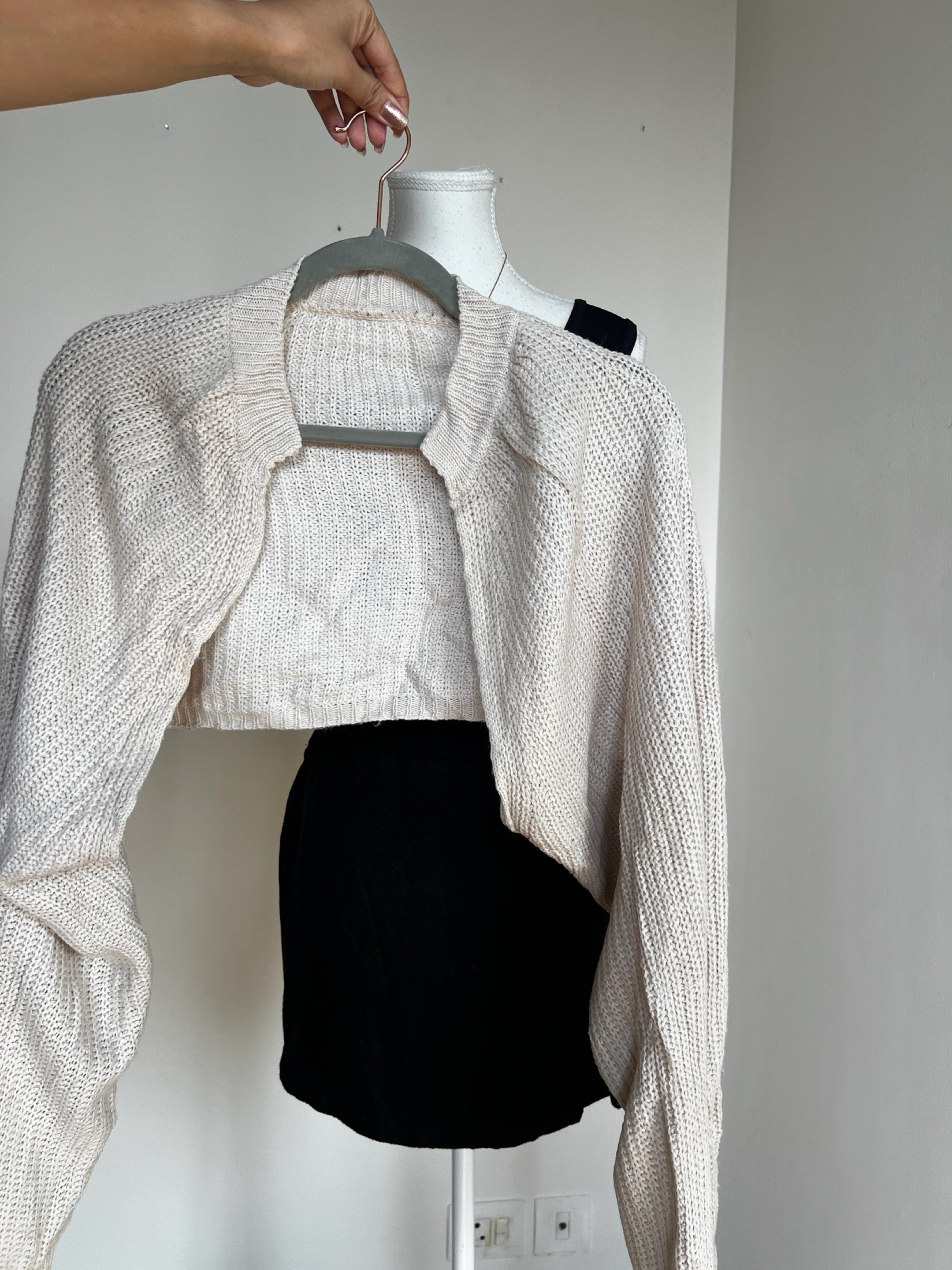 Beige Bolero Shrug