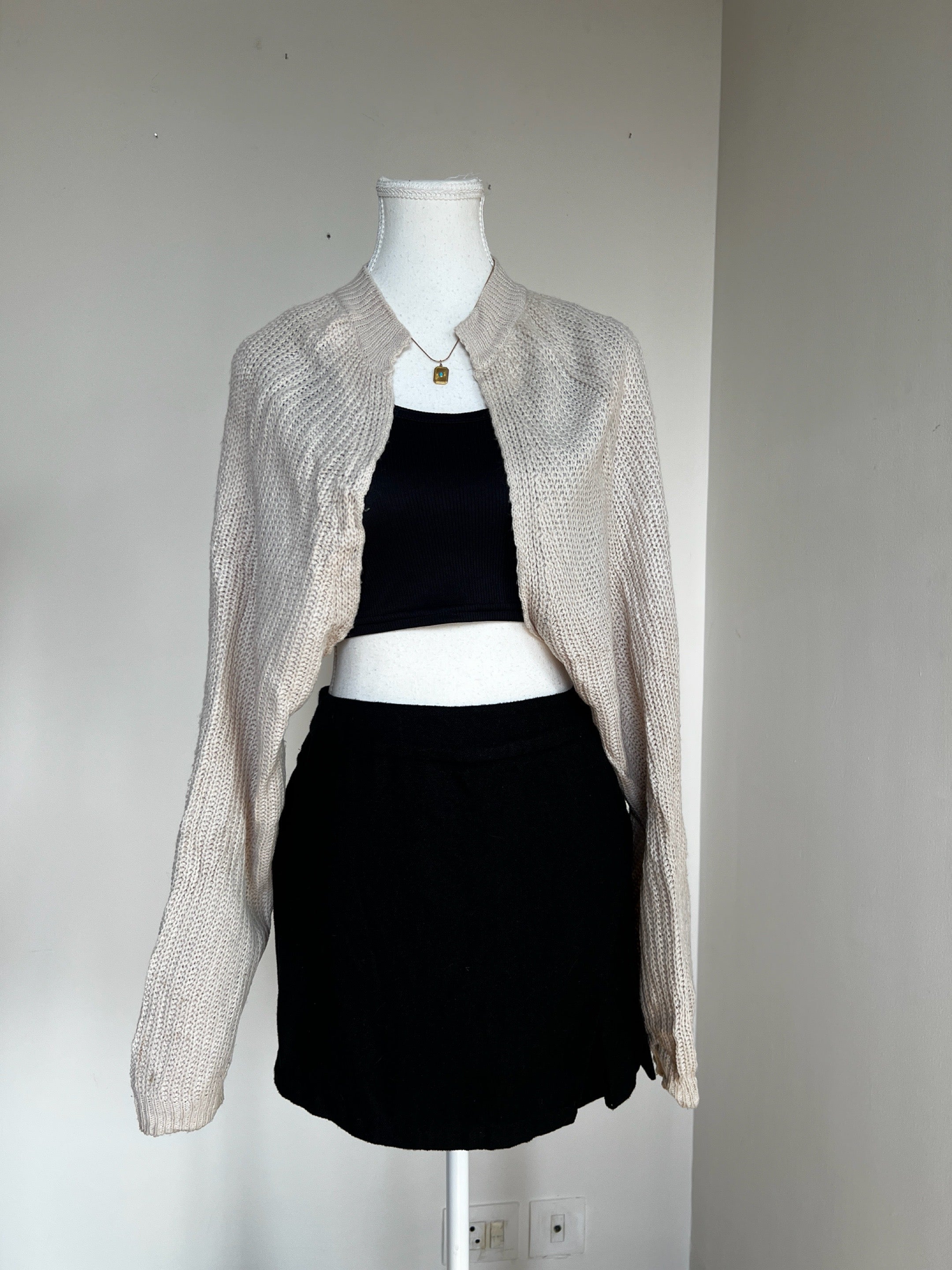 Beige Bolero Shrug