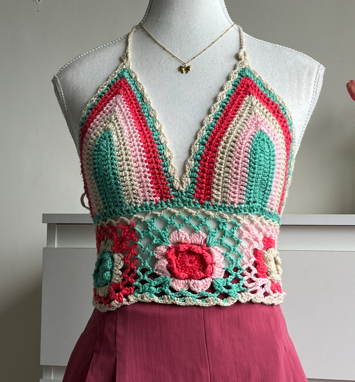 Colourful Crochet Top