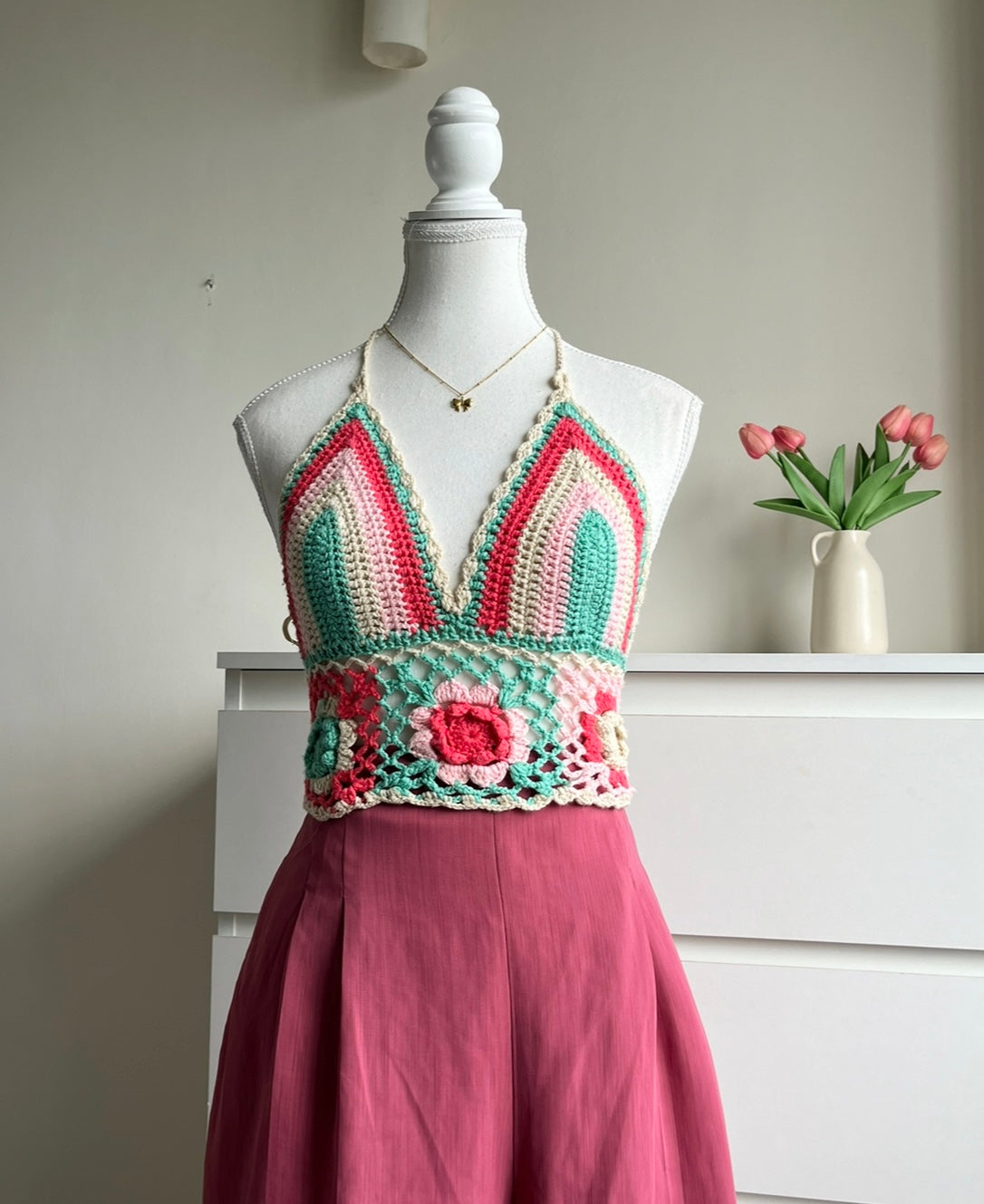 Colourful Crochet Top