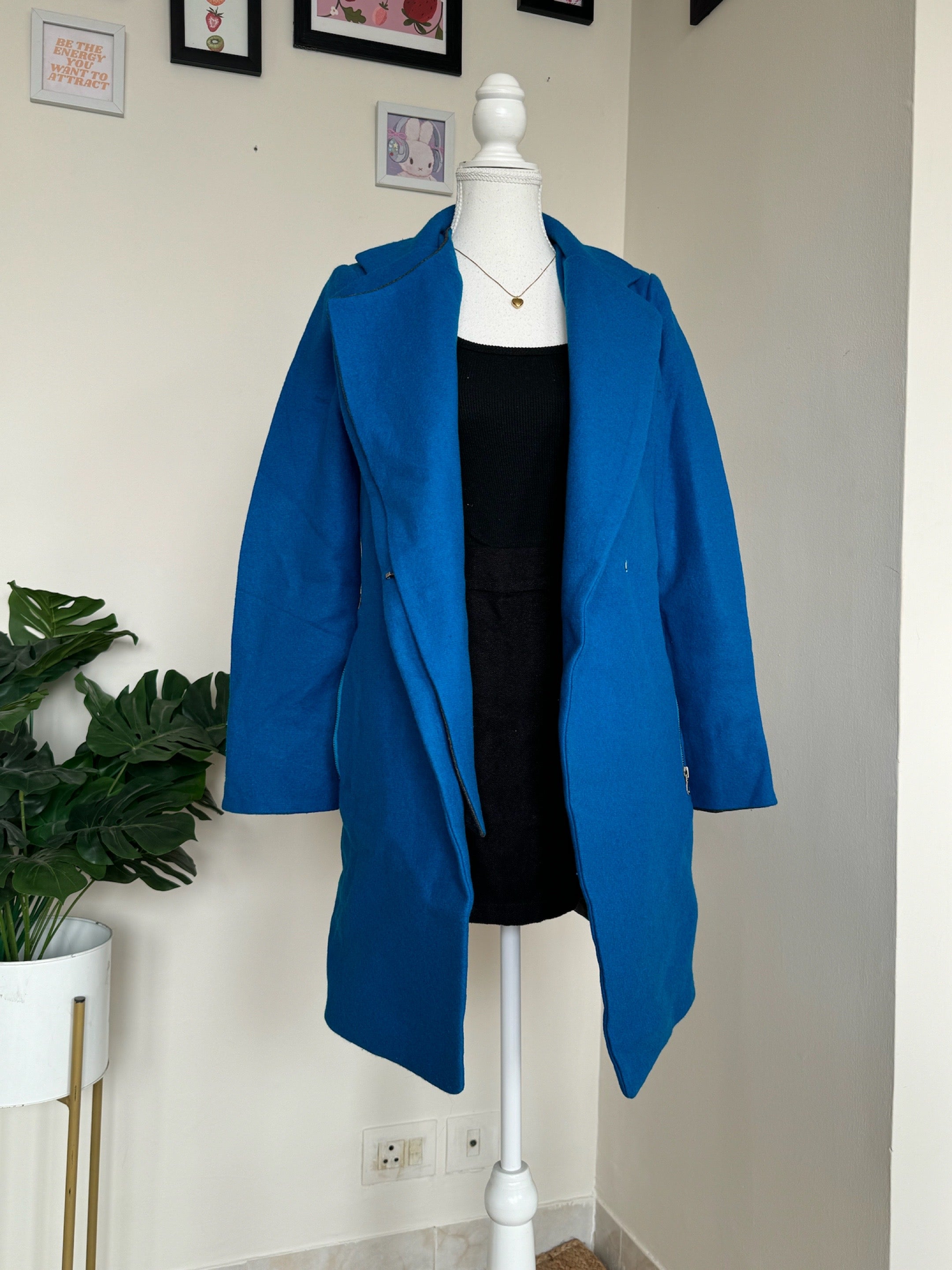 Royal Blue Woollen Overcoat - R