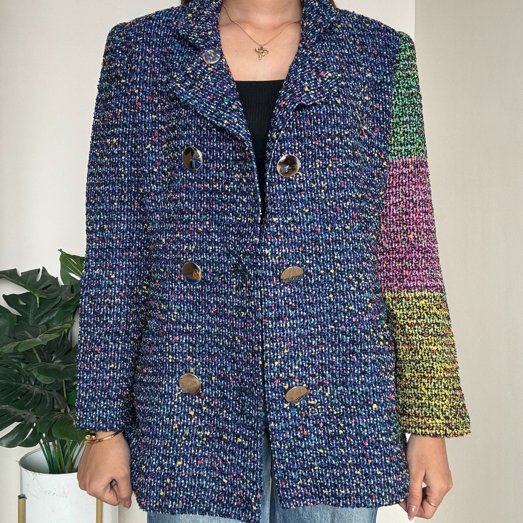 Navy Tweed Blazer - gm