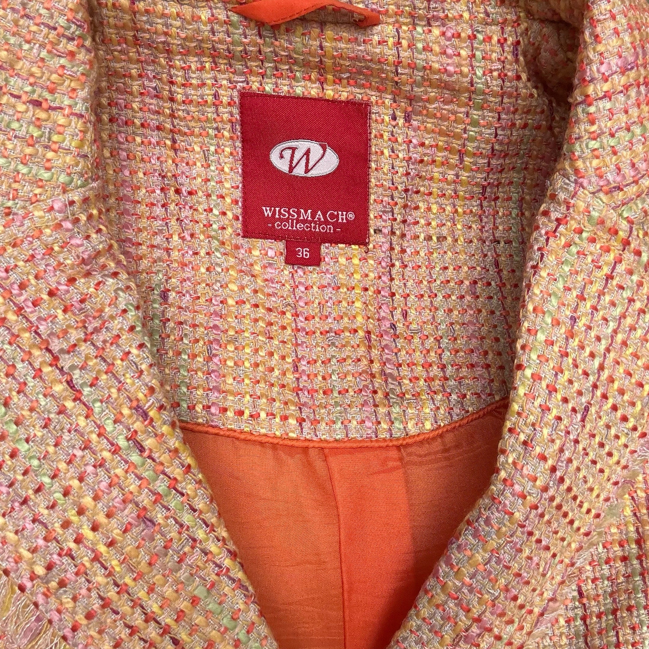 Orange Tweed Blazer - W